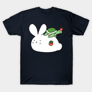 Strawberry Bunny and Tiny Turtle T-Shirt